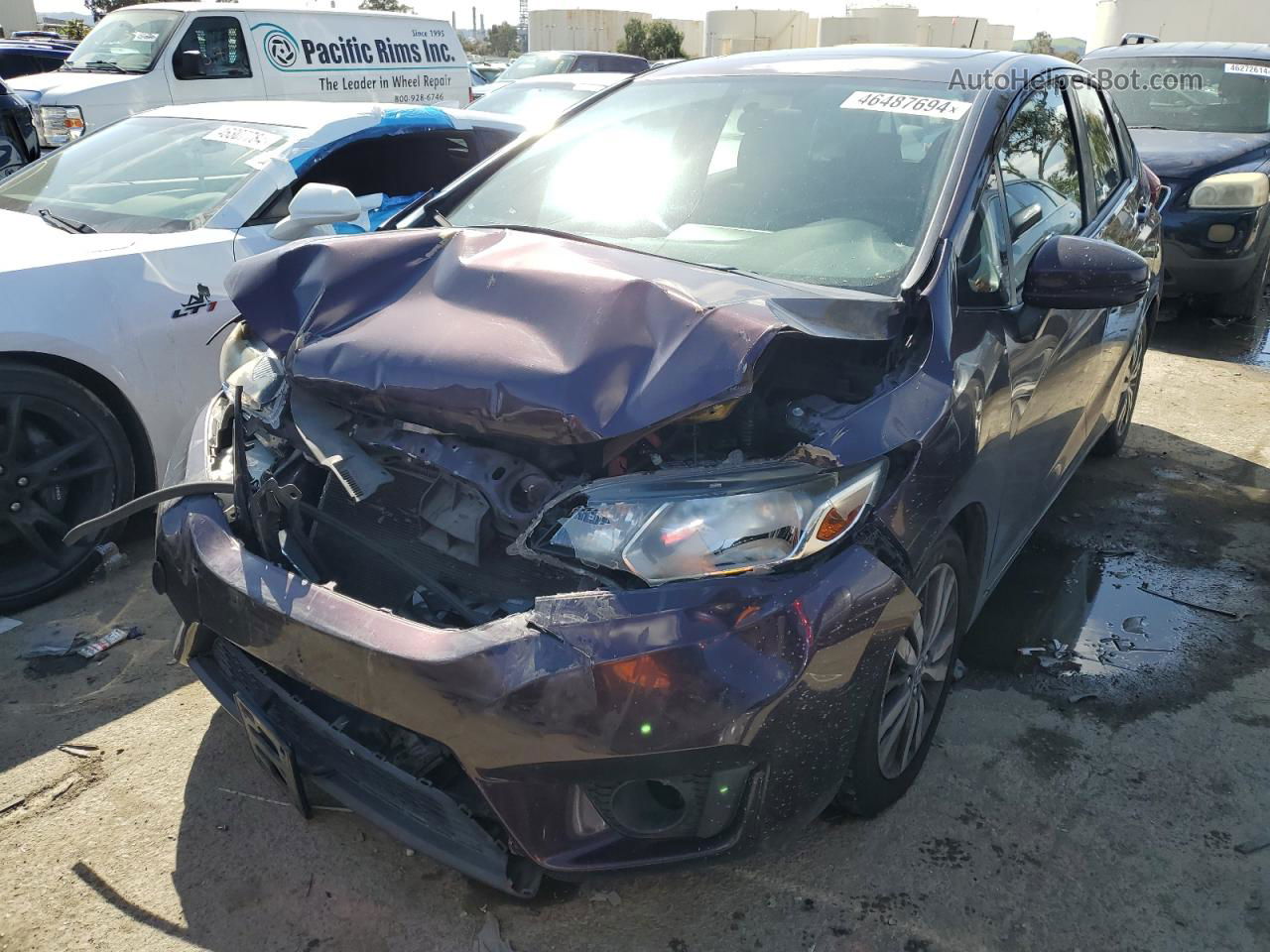 2016 Honda Fit Ex Purple vin: JHMGK5H72GX043083