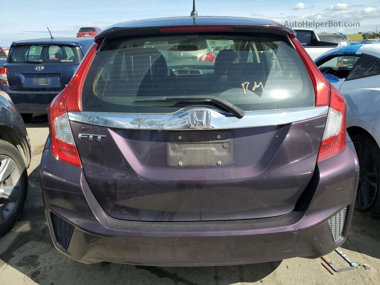 2016 Honda Fit Ex Purple vin: JHMGK5H72GX043083