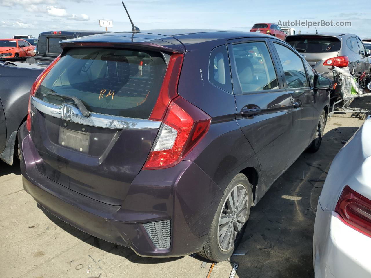 2016 Honda Fit Ex Purple vin: JHMGK5H72GX043083