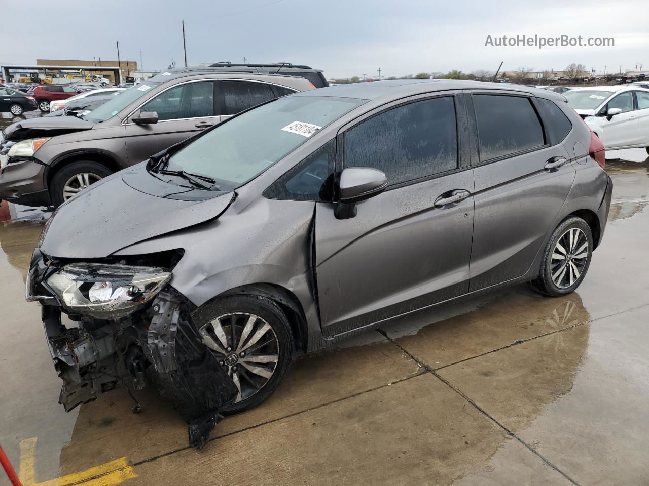 2016 Honda Fit Ex Серый vin: JHMGK5H72GX043732