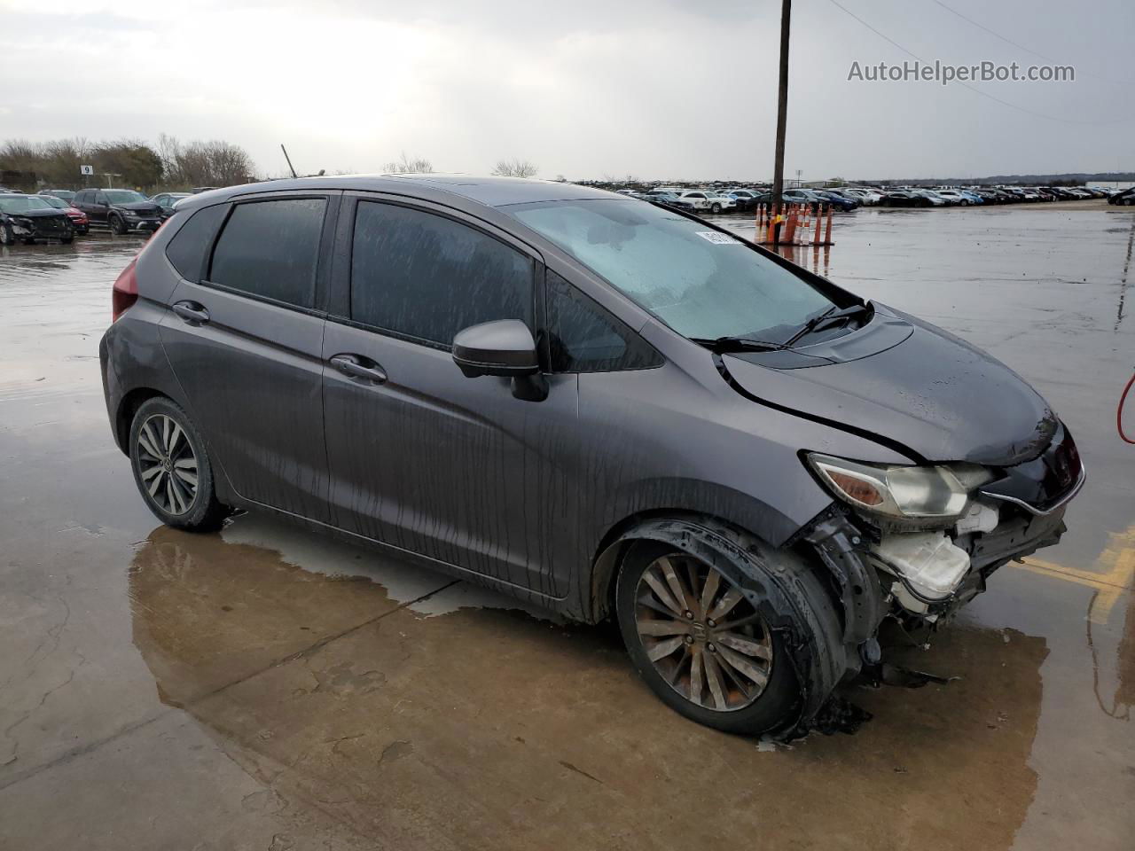 2016 Honda Fit Ex Серый vin: JHMGK5H72GX043732