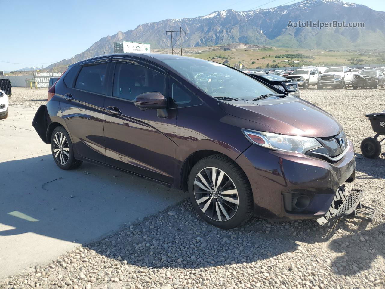 2016 Honda Fit Ex Purple vin: JHMGK5H73GS016259