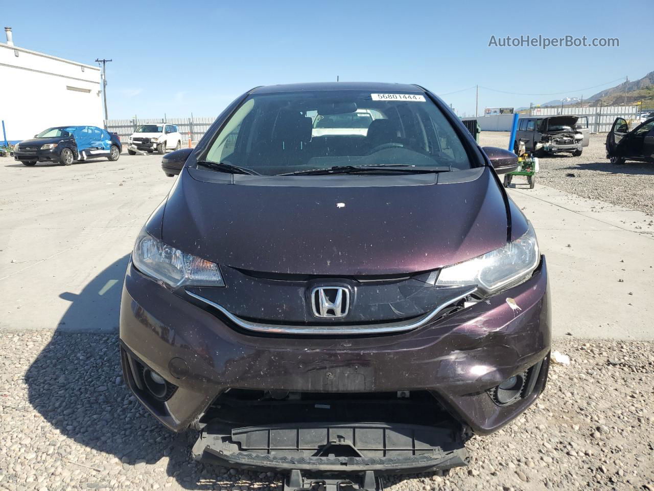 2016 Honda Fit Ex Purple vin: JHMGK5H73GS016259