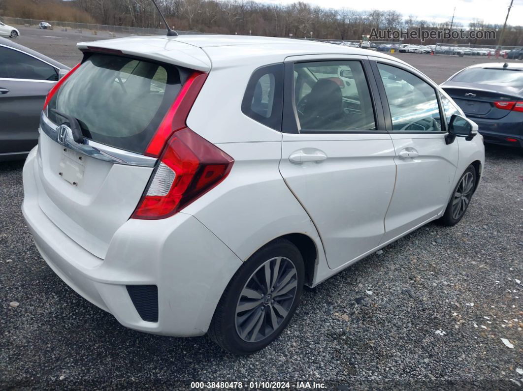 2016 Honda Fit Ex White vin: JHMGK5H73GX004065