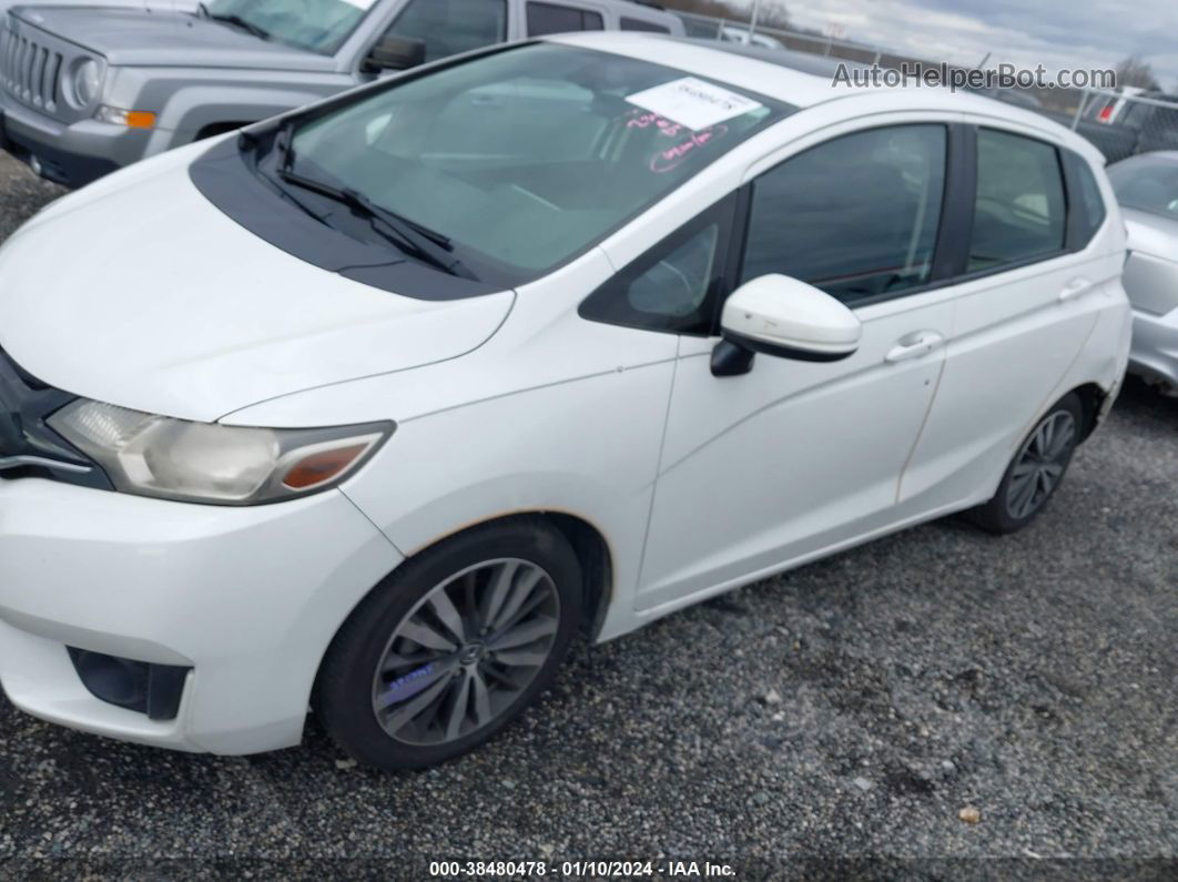 2016 Honda Fit Ex White vin: JHMGK5H73GX004065