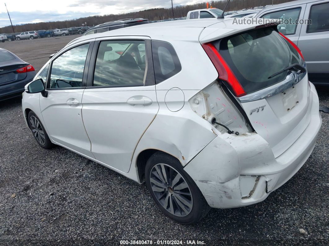 2016 Honda Fit Ex White vin: JHMGK5H73GX004065