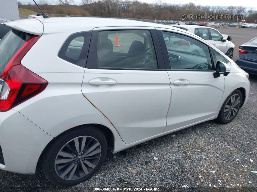 2016 Honda Fit Ex White vin: JHMGK5H73GX004065