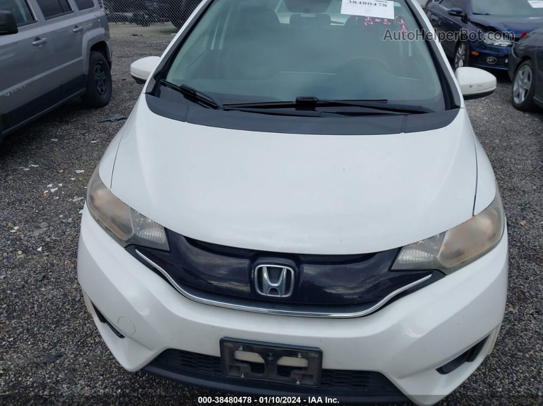 2016 Honda Fit Ex White vin: JHMGK5H73GX004065