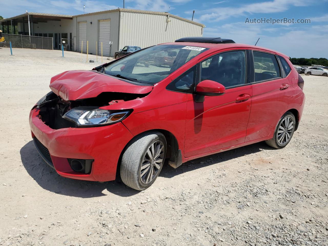 2016 Honda Fit Ex Red vin: JHMGK5H73GX014188