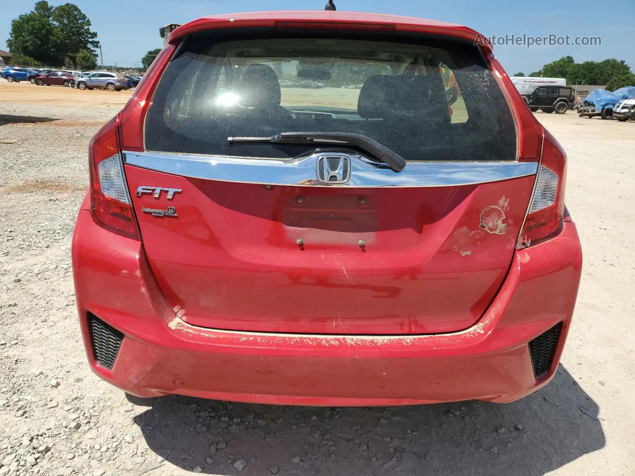 2016 Honda Fit Ex Red vin: JHMGK5H73GX014188