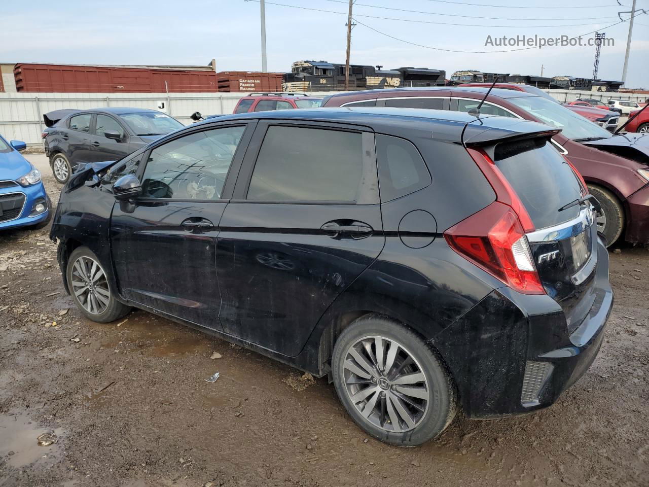 2016 Honda Fit Ex Black vin: JHMGK5H73GX038880