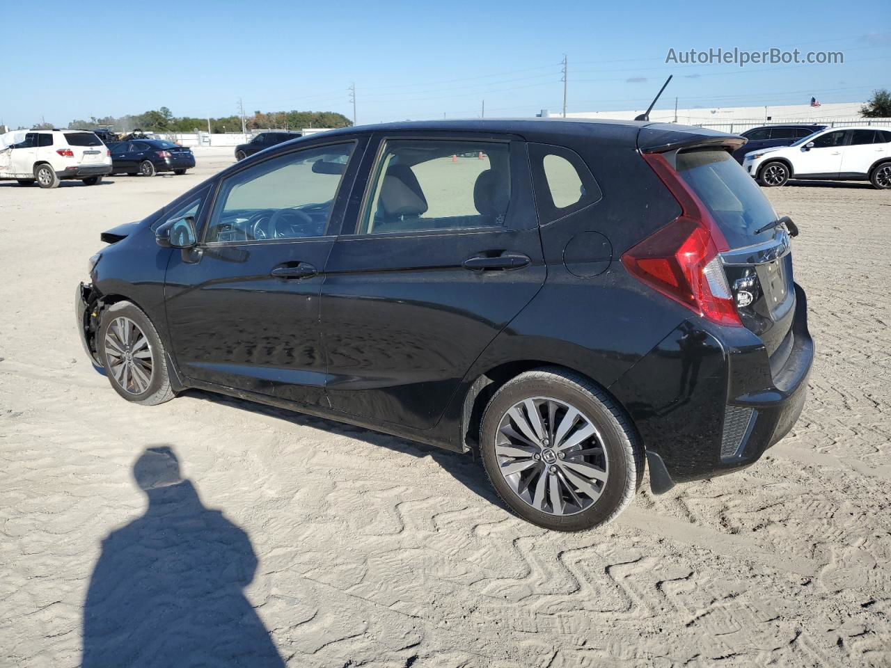 2016 Honda Fit Ex Черный vin: JHMGK5H73GX042461