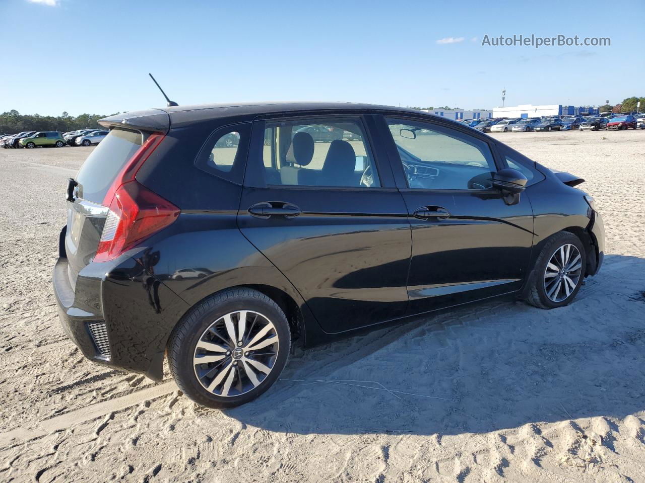 2016 Honda Fit Ex Черный vin: JHMGK5H73GX042461