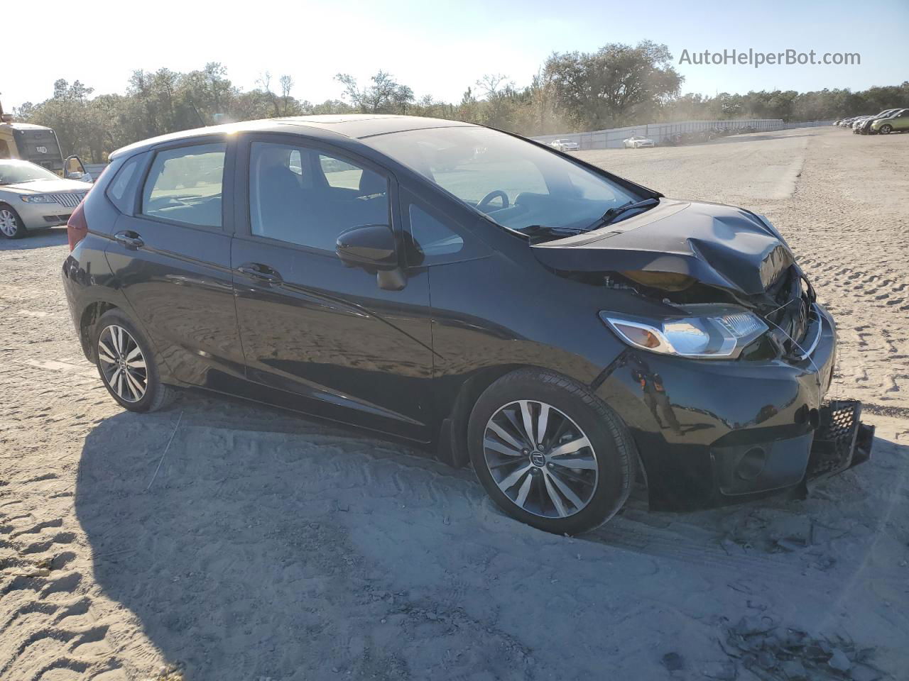 2016 Honda Fit Ex Черный vin: JHMGK5H73GX042461