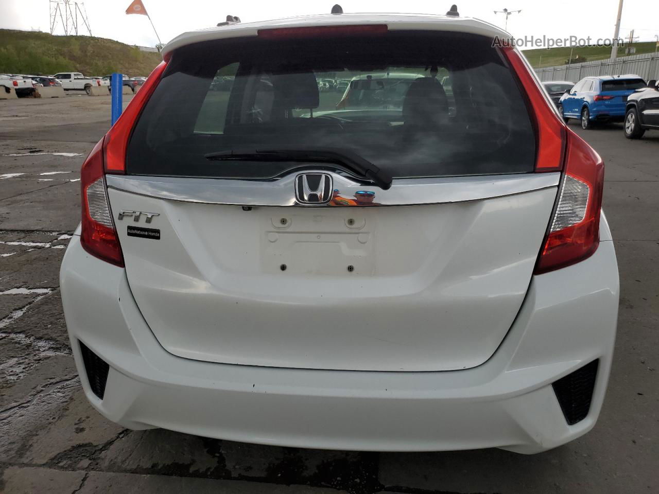 2016 Honda Fit Ex White vin: JHMGK5H74GX001160