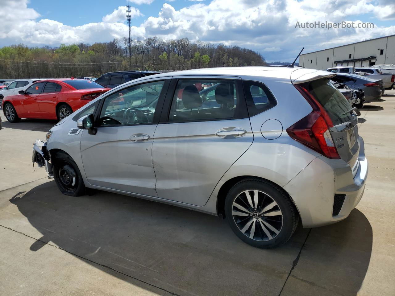 2016 Honda Fit Ex Silver vin: JHMGK5H74GX026267