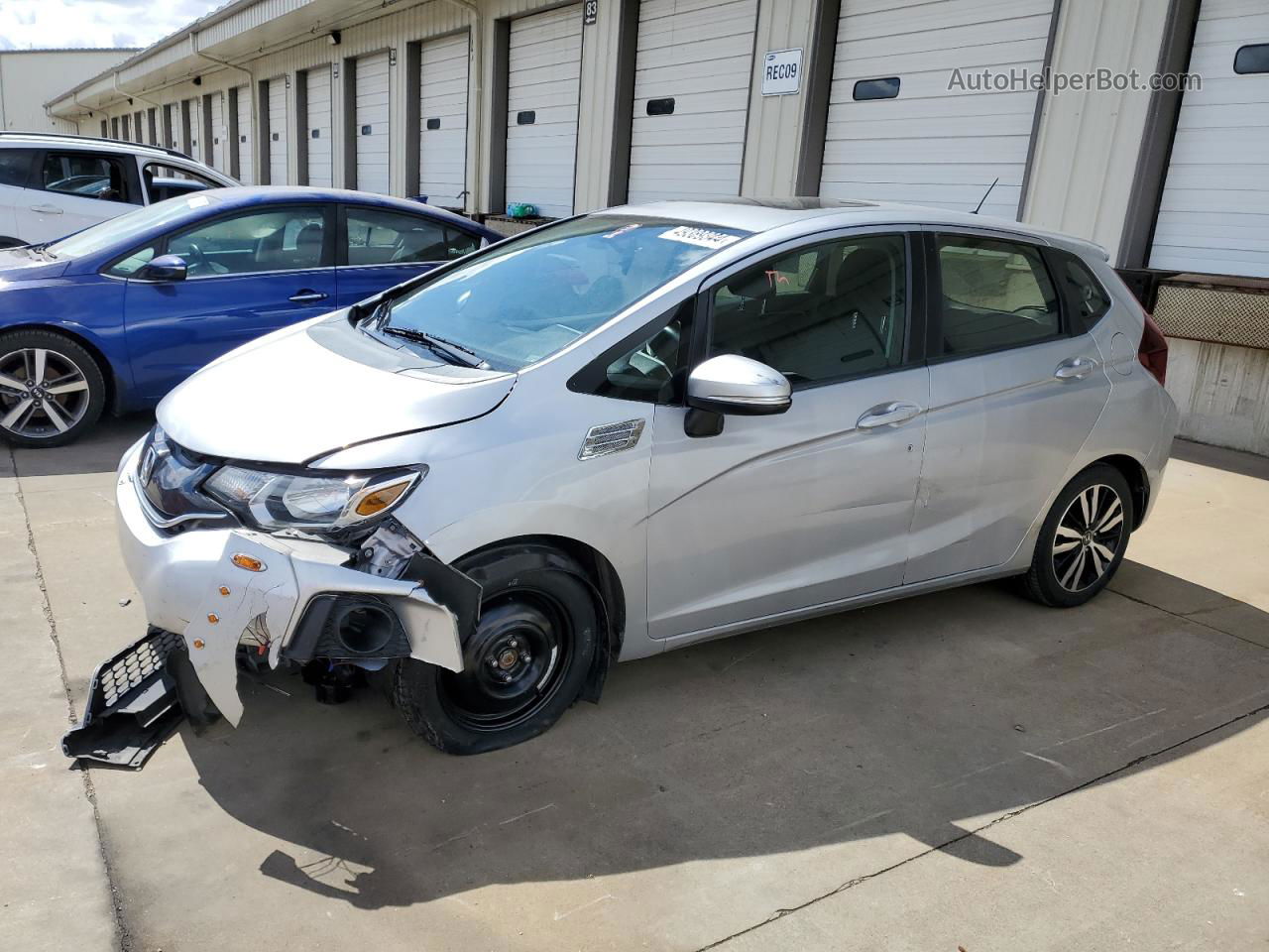 2016 Honda Fit Ex Silver vin: JHMGK5H74GX026267