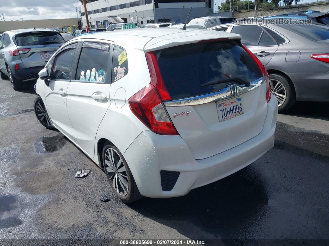 2016 Honda Fit Ex White vin: JHMGK5H74GX036782