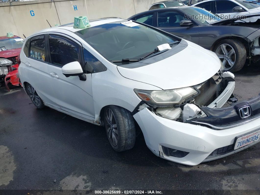 2016 Honda Fit Ex White vin: JHMGK5H74GX036782