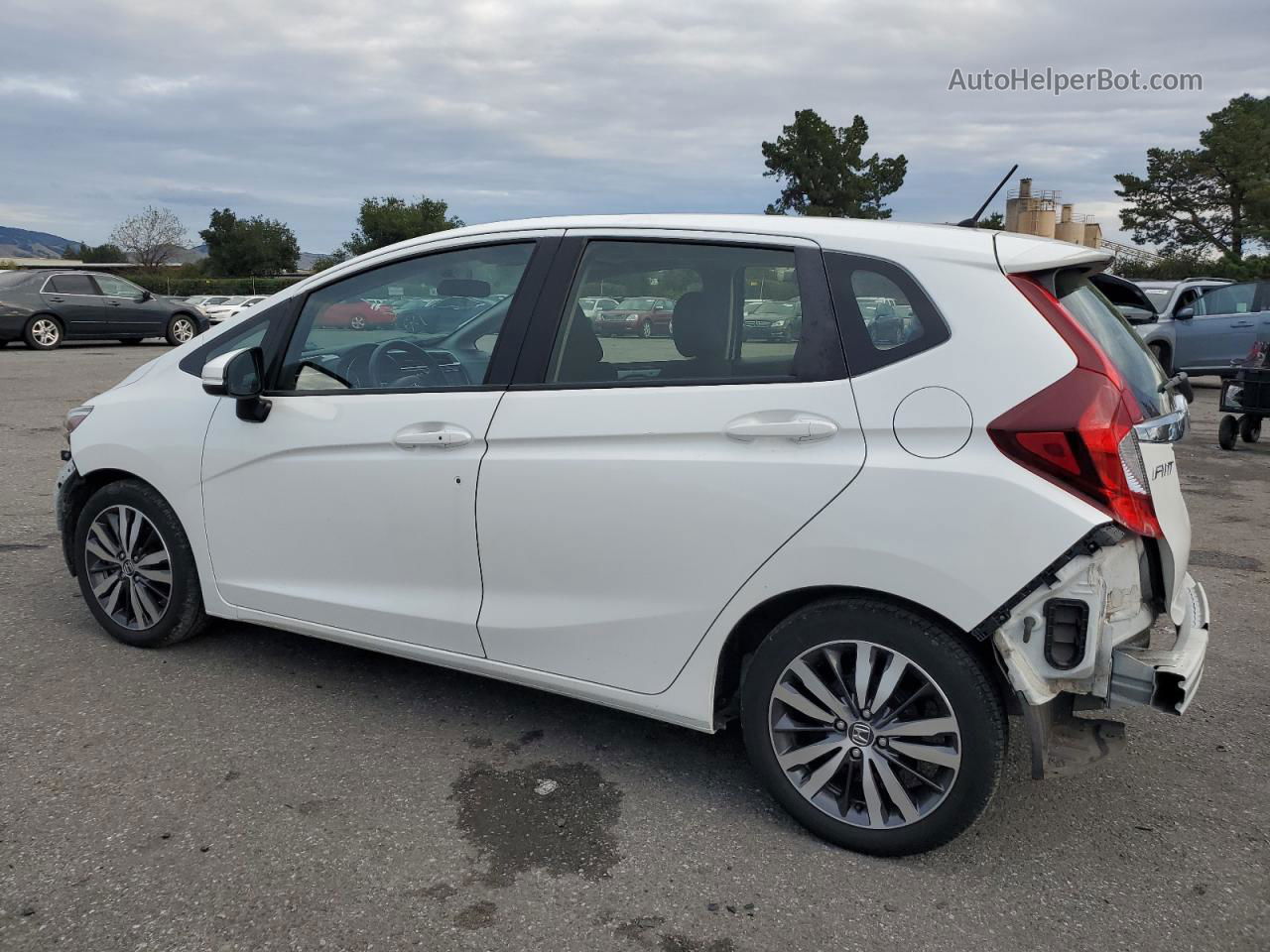 2016 Honda Fit Ex White vin: JHMGK5H75GX029694