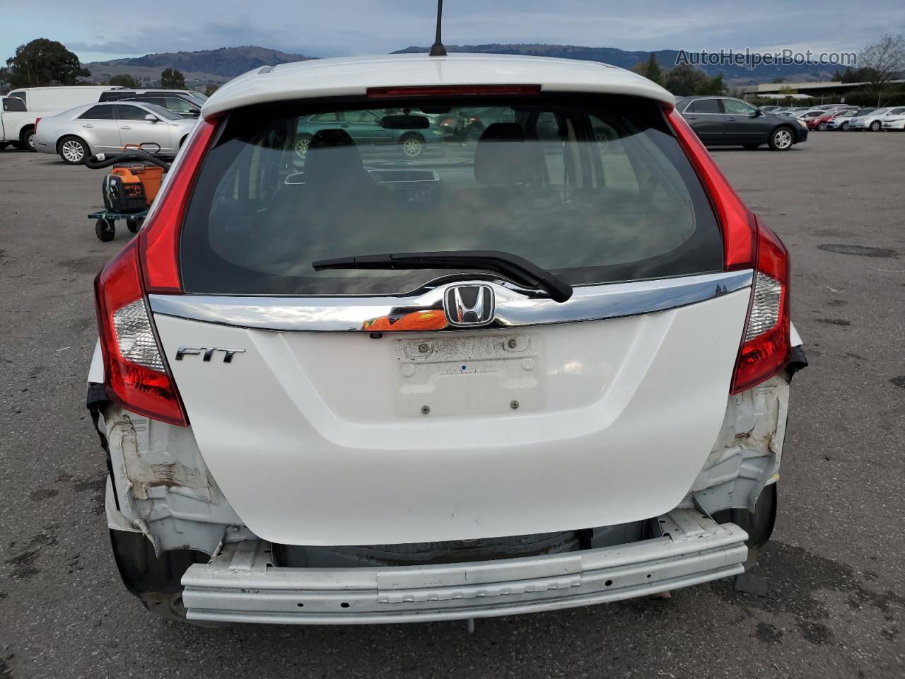 2016 Honda Fit Ex White vin: JHMGK5H75GX029694