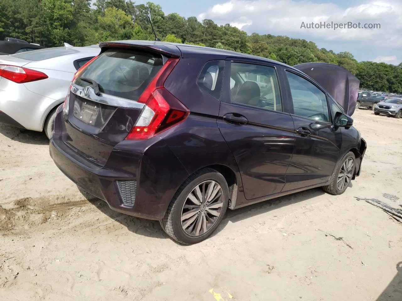 2016 Honda Fit Ex Purple vin: JHMGK5H75GX033423