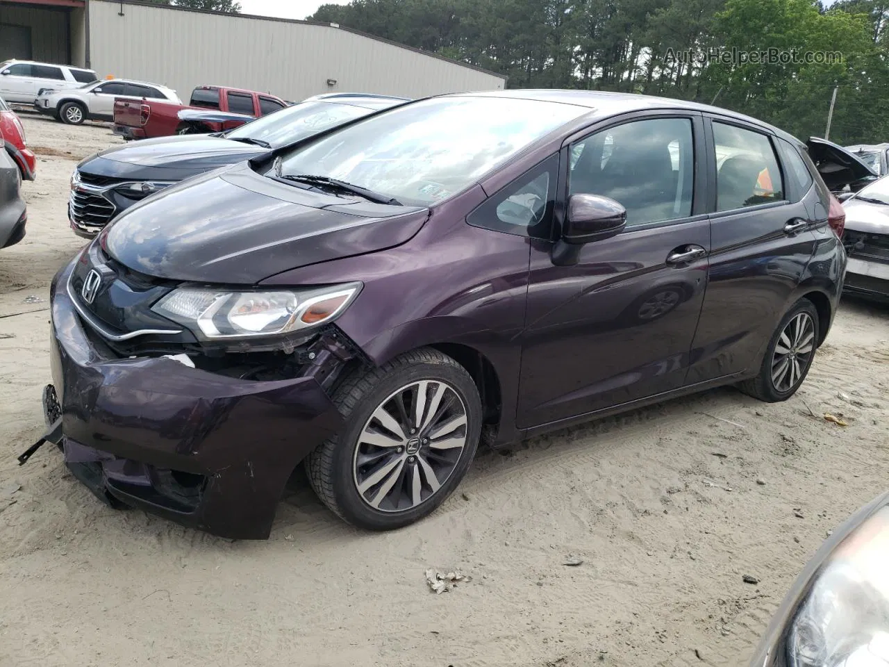 2016 Honda Fit Ex Purple vin: JHMGK5H75GX033423