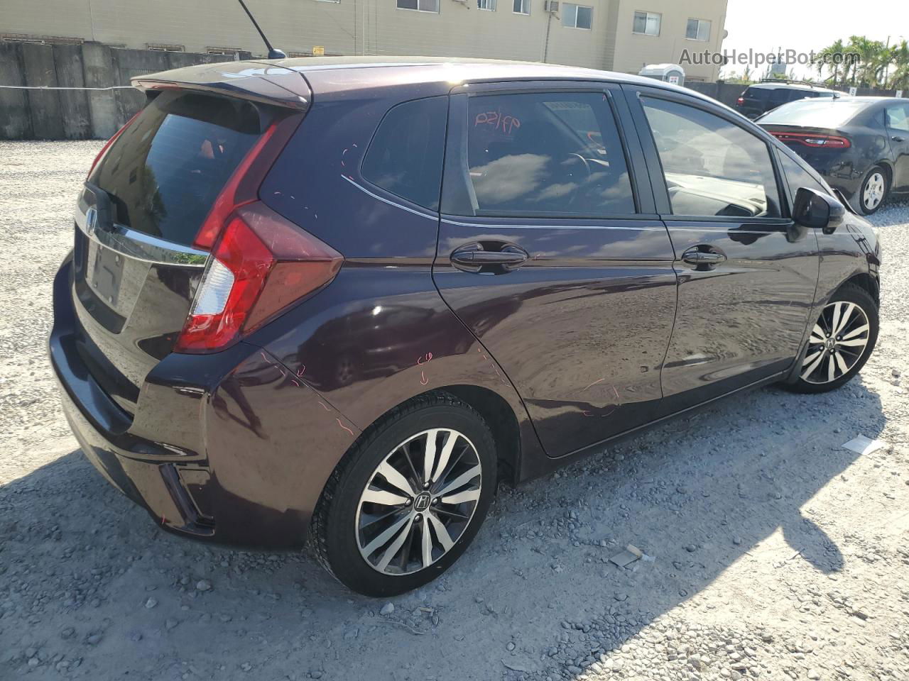 2016 Honda Fit Ex Фиолетовый vin: JHMGK5H75GX034586