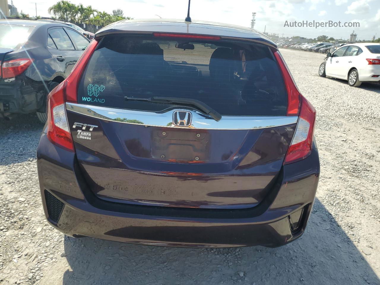 2016 Honda Fit Ex Фиолетовый vin: JHMGK5H75GX034586