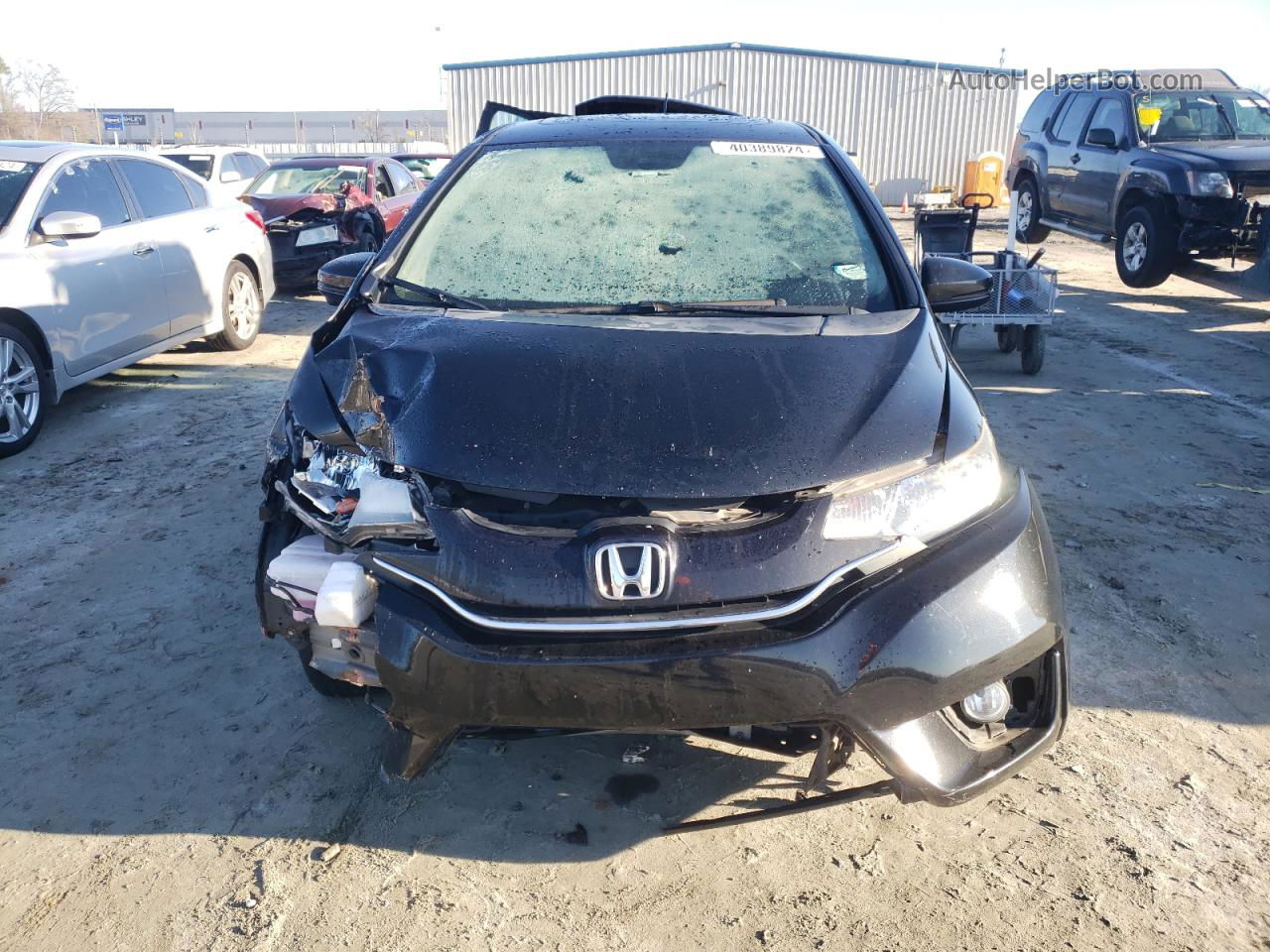 2016 Honda Fit Ex Black vin: JHMGK5H75GX044552