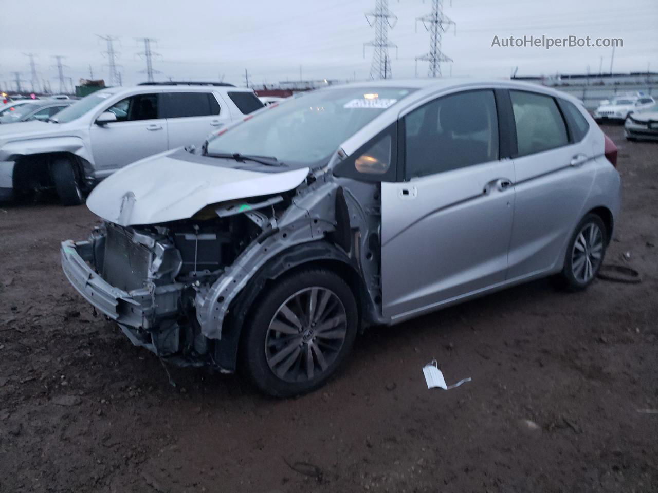 2016 Honda Fit Ex Silver vin: JHMGK5H76GX026836