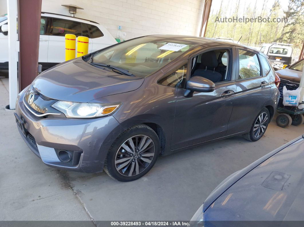 2016 Honda Fit Ex Gray vin: JHMGK5H76GX034886