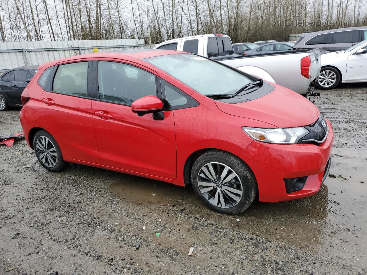 2016 Honda Fit Ex Красный vin: JHMGK5H76GX038632