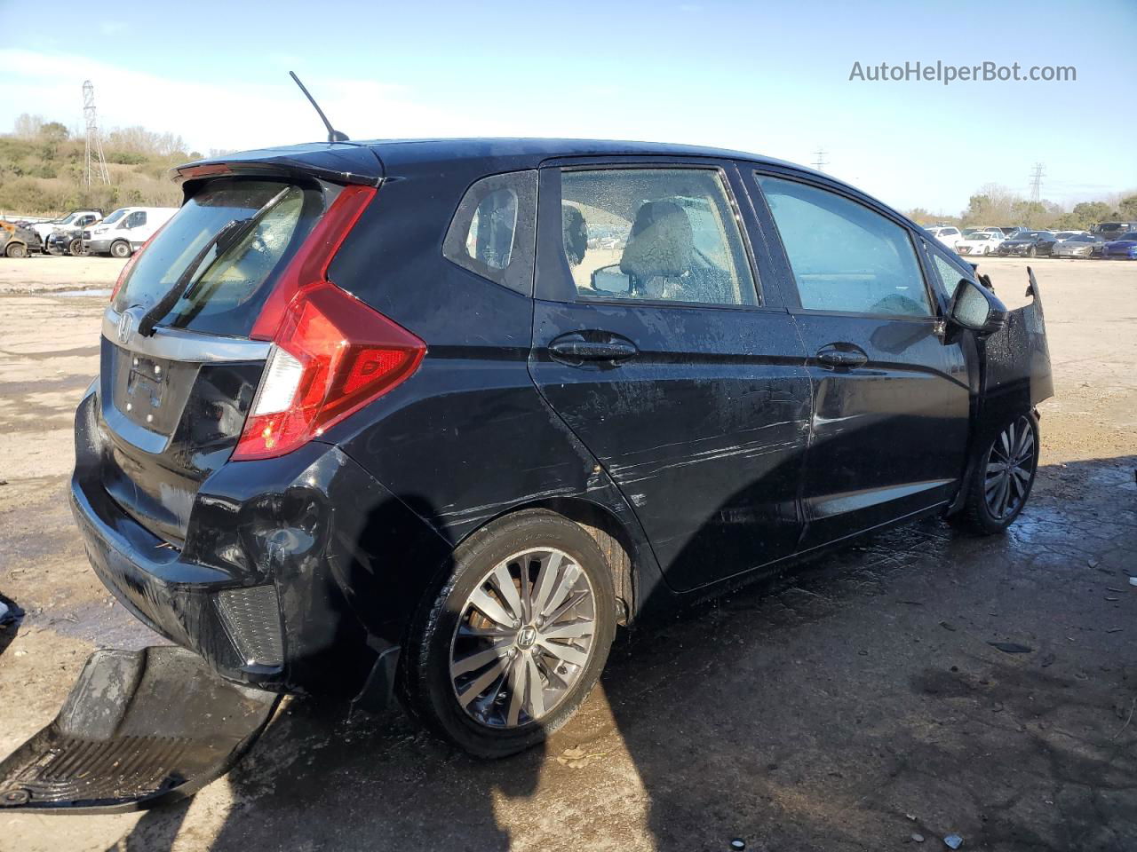 2016 Honda Fit Ex Черный vin: JHMGK5H76GX042180