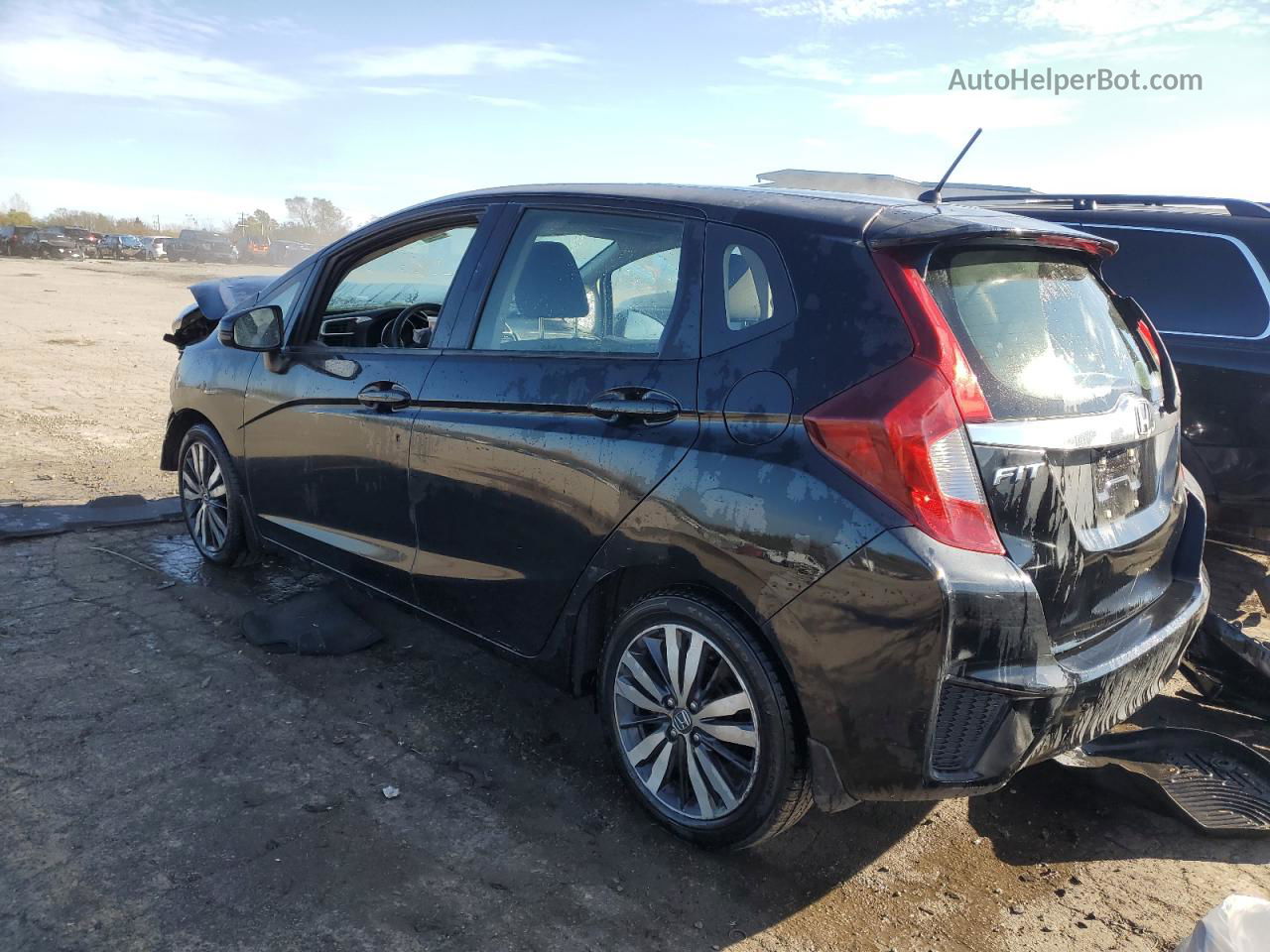 2016 Honda Fit Ex Черный vin: JHMGK5H76GX042180