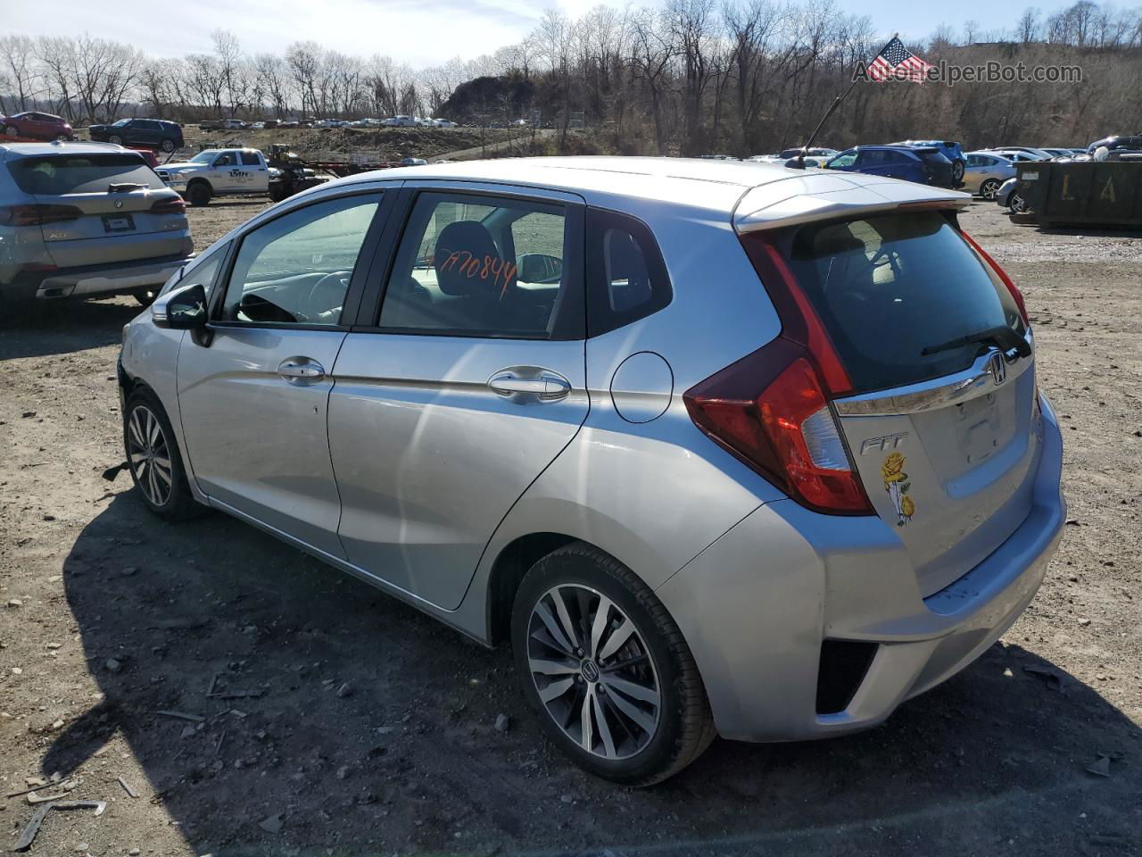 2016 Honda Fit Ex Silver vin: JHMGK5H76GX044852