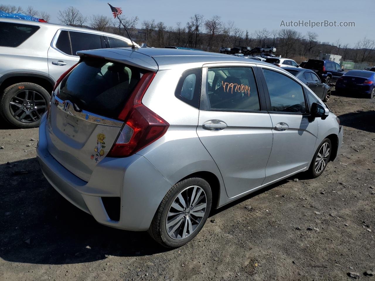 2016 Honda Fit Ex Silver vin: JHMGK5H76GX044852