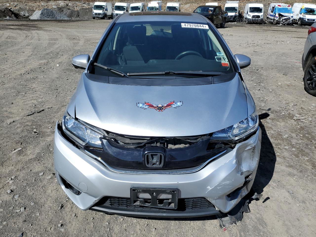 2016 Honda Fit Ex Серебряный vin: JHMGK5H76GX044852