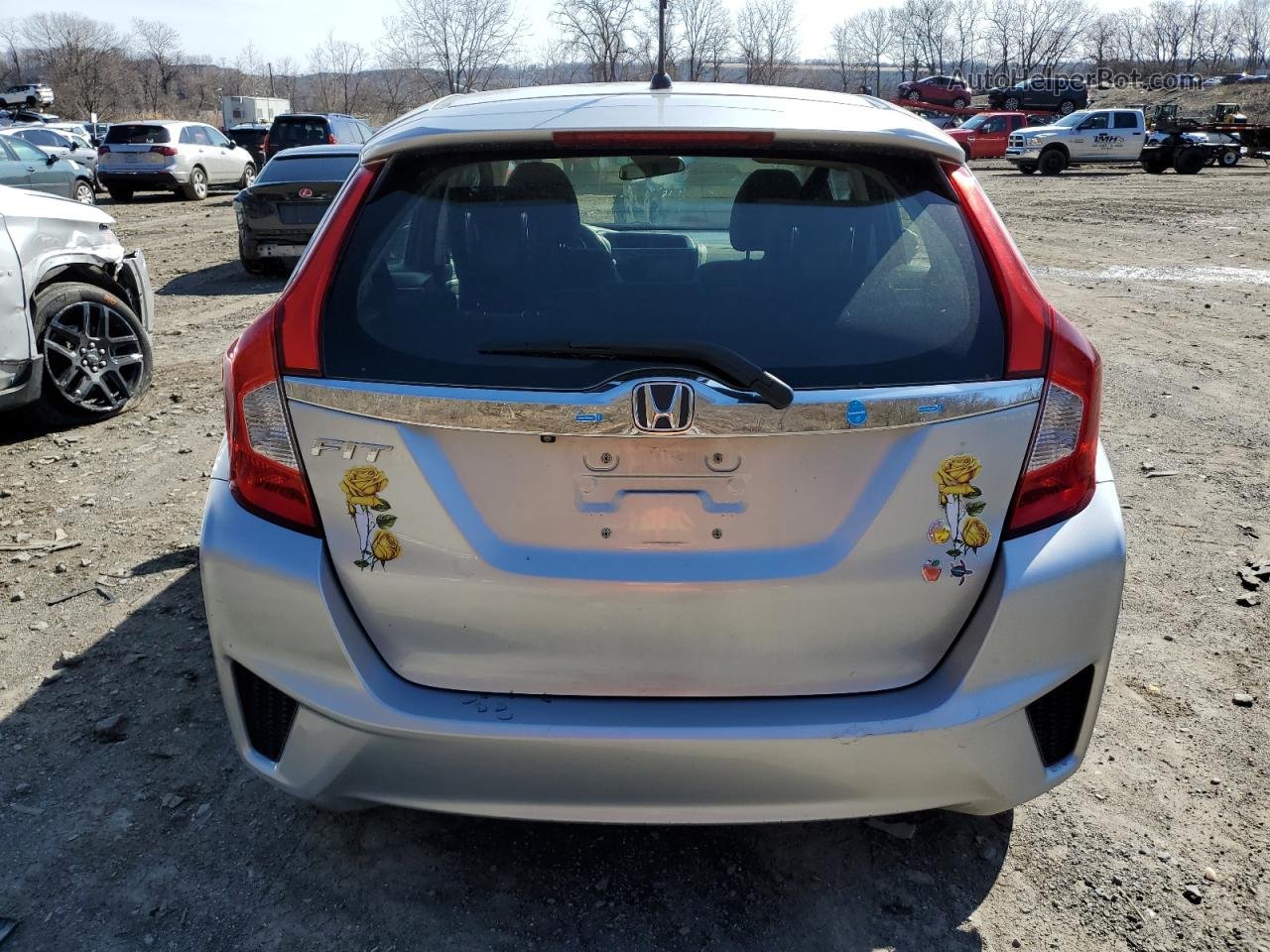 2016 Honda Fit Ex Серебряный vin: JHMGK5H76GX044852