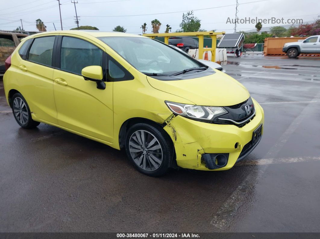 2016 Honda Fit Ex Yellow vin: JHMGK5H77GS000386