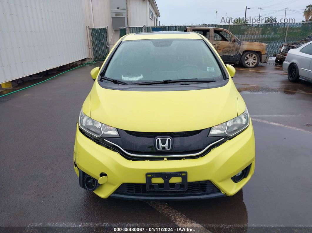 2016 Honda Fit Ex Желтый vin: JHMGK5H77GS000386