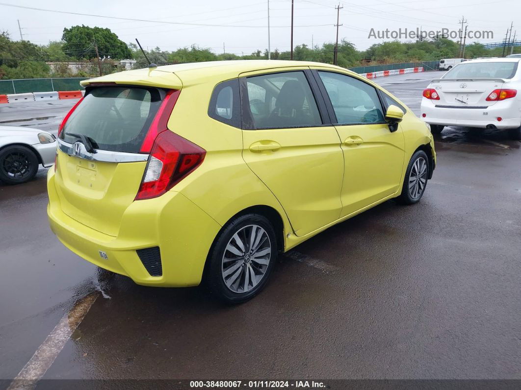 2016 Honda Fit Ex Yellow vin: JHMGK5H77GS000386