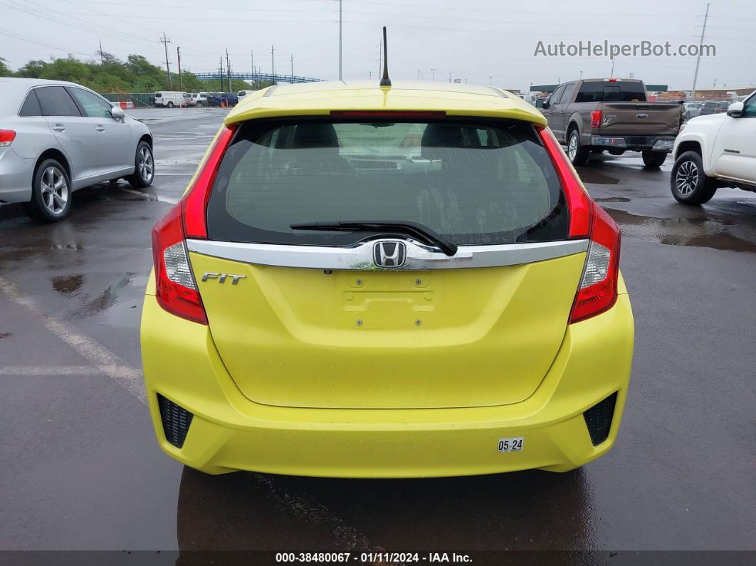 2016 Honda Fit Ex Желтый vin: JHMGK5H77GS000386