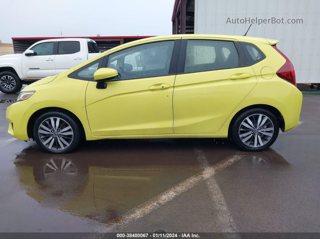 2016 Honda Fit Ex Yellow vin: JHMGK5H77GS000386