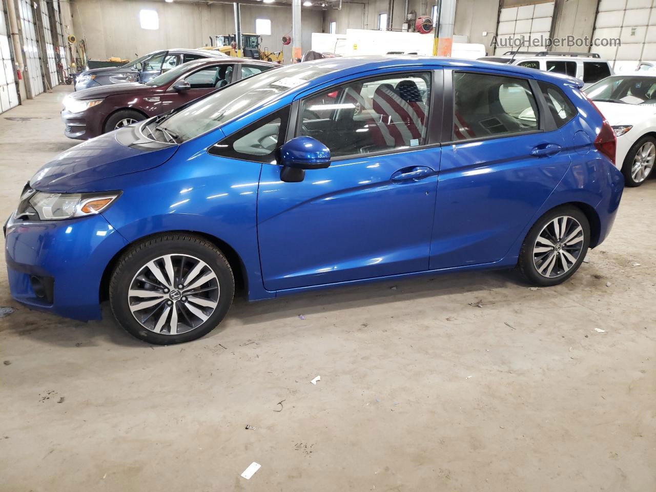 2016 Honda Fit Ex Blue vin: JHMGK5H77GS006821