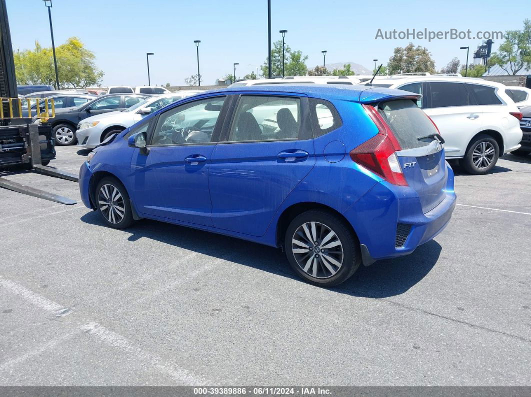 2016 Honda Fit Ex Blue vin: JHMGK5H77GX015151