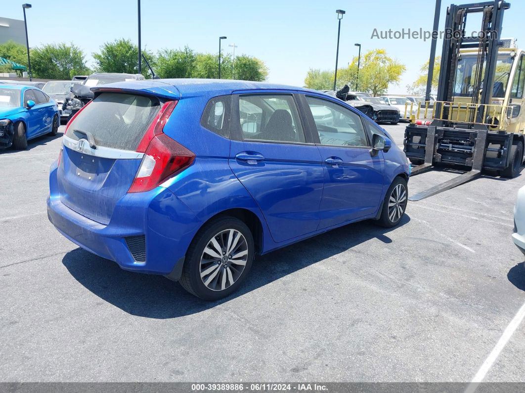 2016 Honda Fit Ex Blue vin: JHMGK5H77GX015151