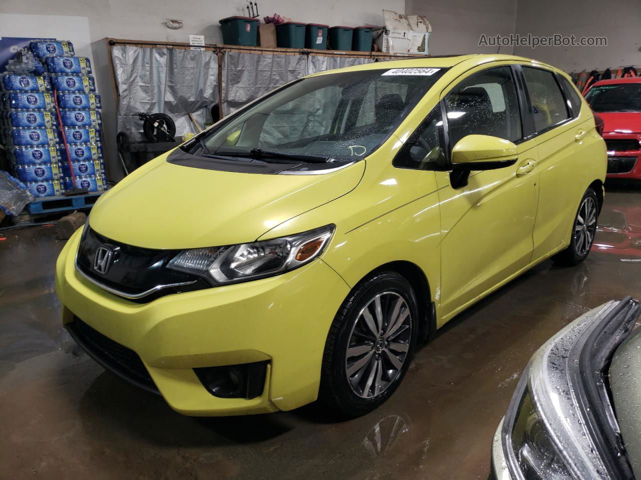 2016 Honda Fit Ex Yellow vin: JHMGK5H77GX022620