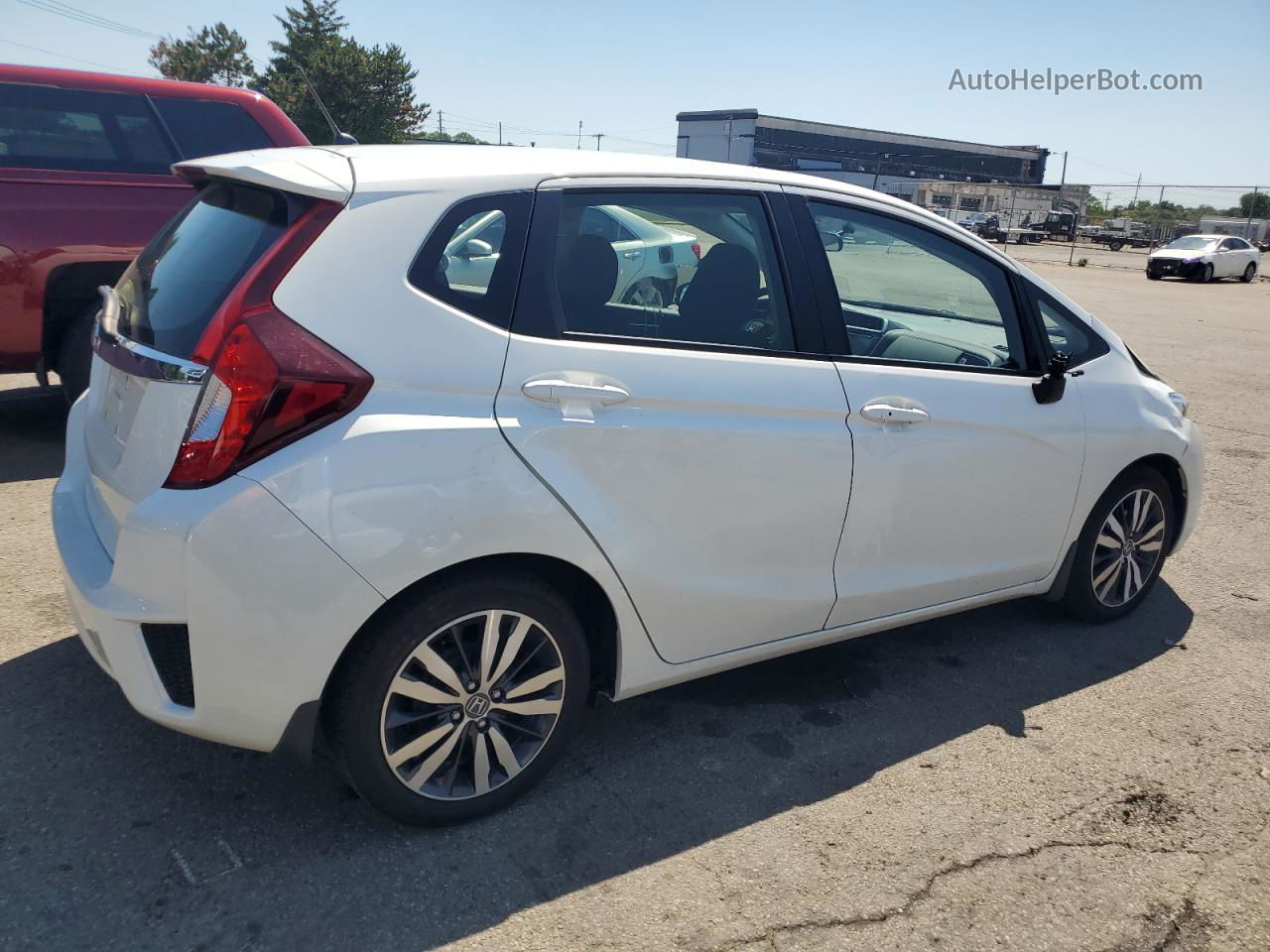 2016 Honda Fit Ex White vin: JHMGK5H73GX032528