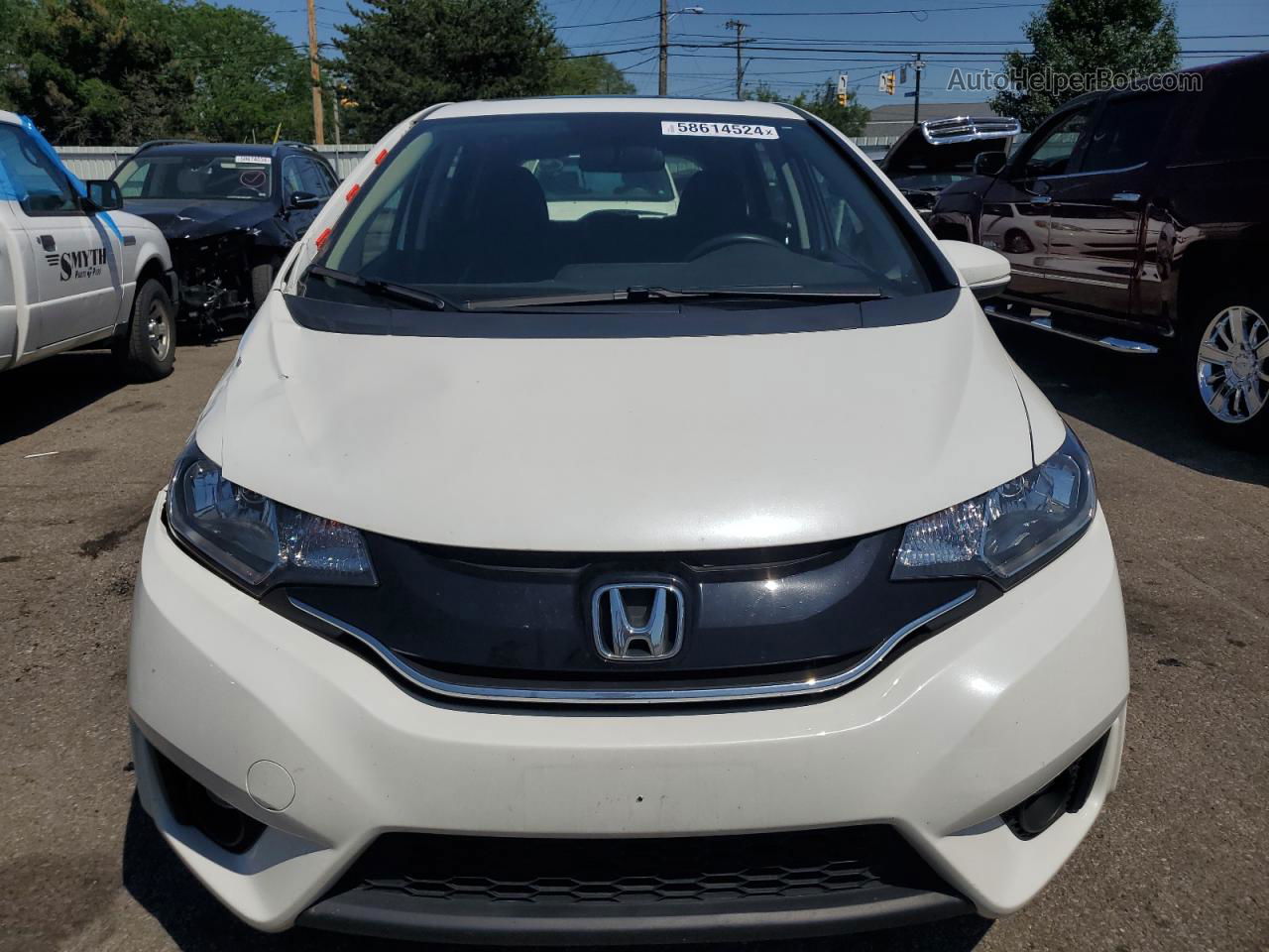 2016 Honda Fit Ex White vin: JHMGK5H73GX032528